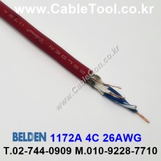 300m(롤) 벨덴1172A (미터당 ₩6,620) 벨덴케이블 1172A BELDEN 1172A 4C 26AWG Multi Conductor 메탈레드