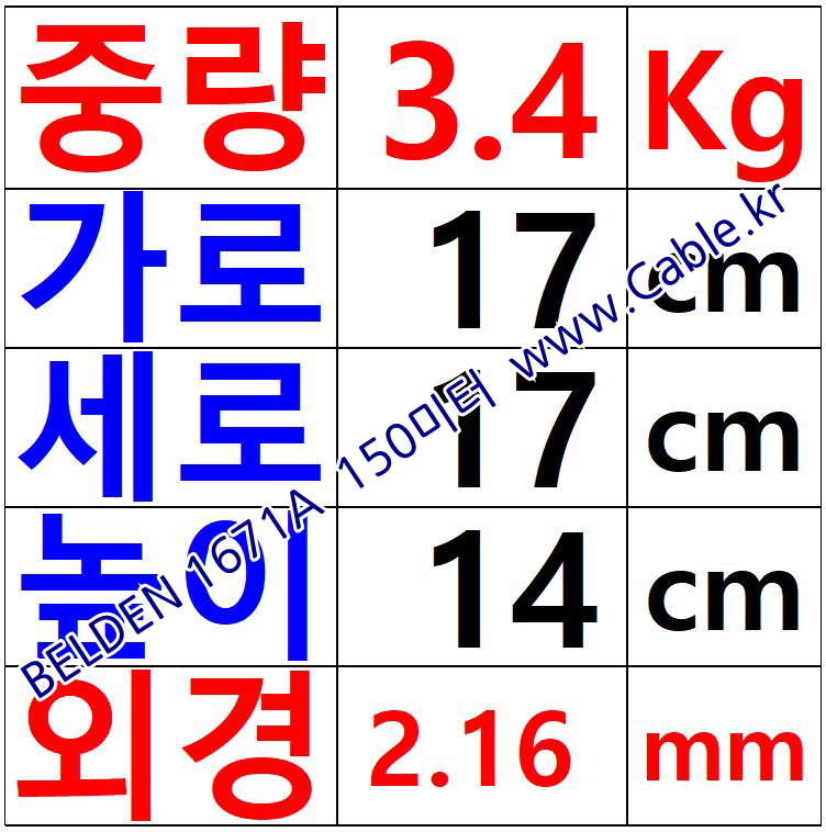 BELDEN 1671A TIN 10M, 벨덴 RG405