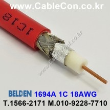 BELDEN 1694A 002(Red) 1M, 벨덴 RG6