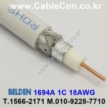 BELDEN 1694A 009(White) 1M, 벨덴 RG6