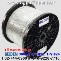 300m(롤) 벨덴3084A 미터당 ₩4,850 벨덴케이블 3084A BELDEN 3084A 1Pr 22AWG, 1Pr 24AWG DeviceNet