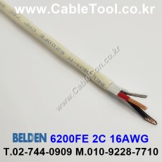 300m(롤) 벨덴6200FE (미터당 ₩3,060) 벨덴케이블 6200FE BELDEN 6200FE 2C 16AWG Plenum 자켓 CMP