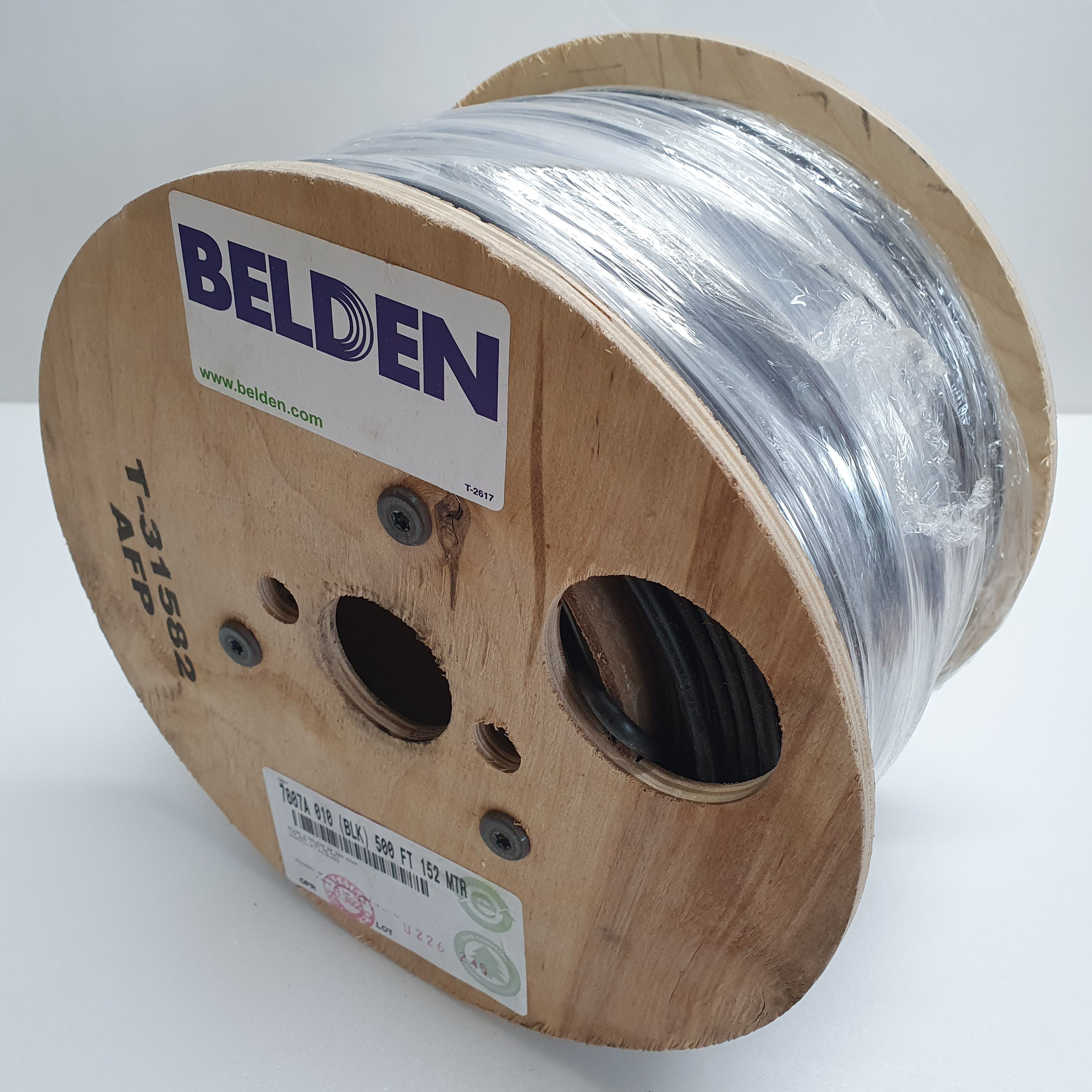 150m(롤) 벨덴7807A (미터당 ₩4,040) 벨덴케이블 7807A BELDEN 7807A 1Coax 17AWG RF 200 동축케이블 블랙