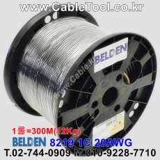 300m(롤) 벨덴8219 미터당 ₩2,700 벨덴케이블 8219 BELDEN 8219 1C 20AWG RG-58