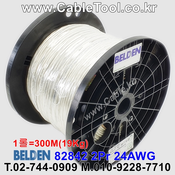 300m(롤) 벨덴Y64348(82842) 미터당 ₩8,780 벨덴케이블 Y64348(82842) BELDEN Y64348(82842) 2Pr 24AWG RS-485