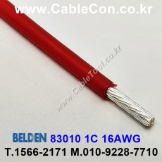 150m(롤) 벨덴83010 (미터당 ₩10,000) 벨덴케이블 83010 BELDEN 83010 1C 16AWG Hook Up Wire 레드