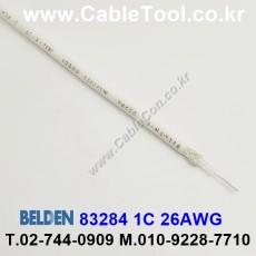 1m 벨덴83284 (미터당 ₩15,500) 벨덴케이블 83284 BELDEN 83284 1C 26AWG RG Cable 동축케이블 (화이트)