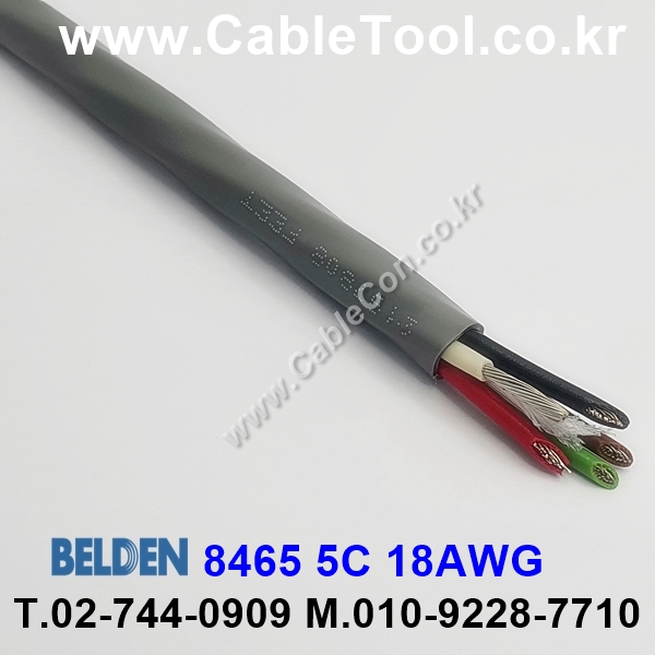 150m 벨덴8465 미터당 ₩8,800 벨덴케이블 8465 BELDEN 8465 5C 18AWG