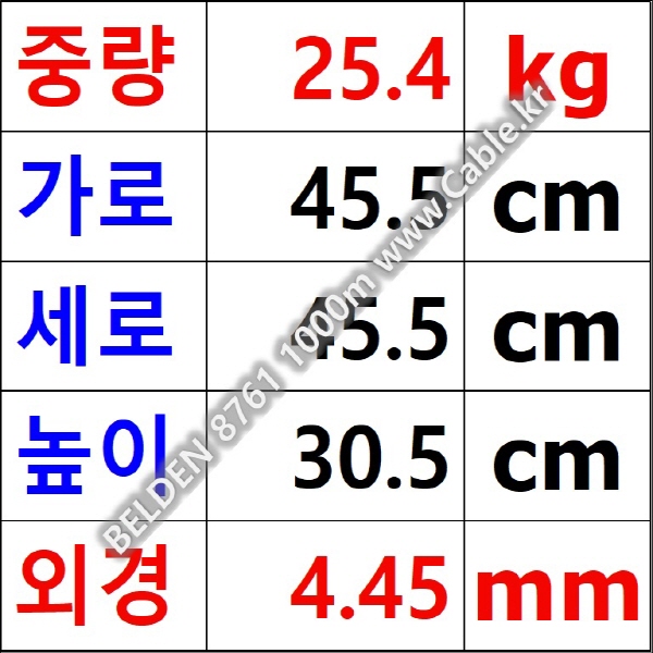 벨덴케이블 8761 BELDEN (Chrome 1000m)