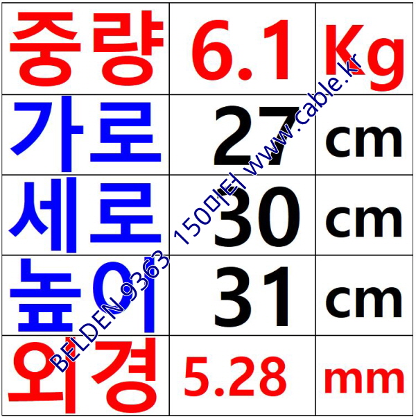 BELDEN 9363 (150미터) 벨덴