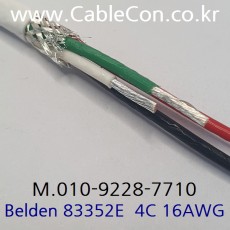 300m(롤) 벨덴83352E (미터당 ₩134,150) 벨덴케이블 83352E BELDEN 83352E 4C 16AWG UL/CSA 600V제어용