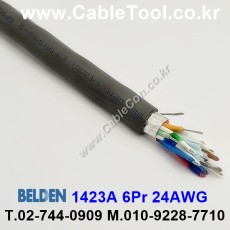 150m(롤) 벨덴1423A (미터당 ₩6,400) 벨덴케이블 1423A BELDEN 1423A 6Pr 24AWG RS422