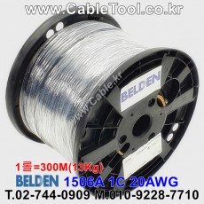 300m(롤) 벨덴1506A (미터당 ₩6,500) 벨덴케이블 1506A BELDEN 1506A 1Coax 20AWG RG59 75옴 동축케이블 블랙