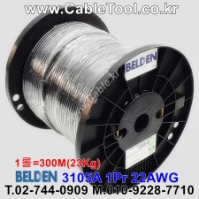 300m(롤) 벨덴3105A 미터당 ₩4,980 벨덴케이블 3105A BELDEN 3105A 1Pr 22AWG CAN BUS
