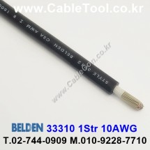 300m(롤) 벨덴33310 (미터당 ₩40,240) 벨덴케이블 33310 BELDEN 33310 1Str 10AWG Hook Up Wire 블랙