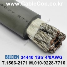75m(롤) 벨덴34440 (미터당 ₩248,350) 벨덴케이블 34440 BELDEN 34440 1C 4/0AWG Hook Up Wire