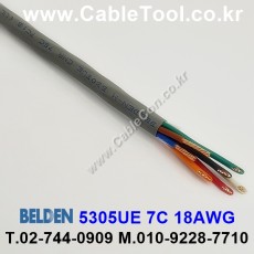 300m(롤) 벨덴5305UE (미터당 ₩3,170) 벨덴케이블 5305UE BELDEN 5305UE 7C 18AWG Multi Conductor
