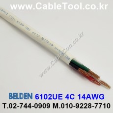 300m(롤) 벨덴6102UE (미터당 ₩4,460) 벨덴케이블 6102UE BELDEN 6102UE 4C 14AWG Plenum 자켓 CMP