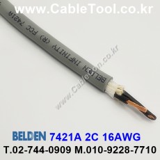 300m(롤) 벨덴7421A (미터당 ₩10,000) 벨덴케이블 7421A BELDEN 7421A 2C 16AWG UL/CSA 600V제어용