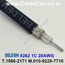 1m 벨덴 8262 미터당 ₩3,840 벨덴케이블 8262 BELDEN 1Coax 20AWG