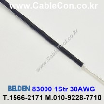 300m(롤) 벨덴83000 (미터당 ₩5,850) 벨덴케이블 83000 BELDEN 83000 1Str 30AWG Hook Up Wire 블랙