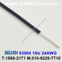 300m(롤) 벨덴83004 (미터당 ₩8,360) 벨덴케이블 83004 BELDEN 83004 1Str 24AWG Hook Up Wire 블랙