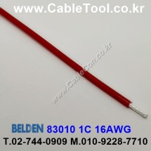 300m(롤) 벨덴83010 (미터당 ₩31,770) 벨덴케이블 83010 BELDEN 83010 1C 16AWG Hook Up Wire 레드