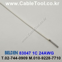 300m(롤) 벨덴83047 (미터당 ₩2,190) 벨덴케이블 83047 BELDEN 83047 1C 24AWG Hook Up Wire 화이트