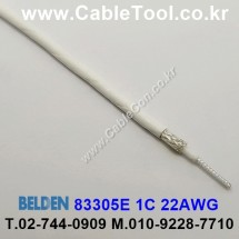 300m(롤) 벨덴83305E (미터당 ₩41,110) 벨덴케이블 83305E BELDEN 83305E 1C 22AWG Hook Up Wire 화이트
