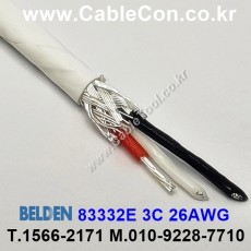 300m(롤) 벨덴83332E (미터당 ₩16,760) 벨덴케이블 83332E BELDEN 83332E 3C 26AWG UL/CSA 600V제어용 화이트