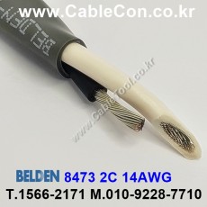 10m 벨덴8473 미터당 ₩7,270 벨덴케이블 8473 BELDEN 8473 2C 14AWG 주석도금 UL/CSA 600V제어용