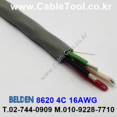 300m(롤) 벨덴8620 (미터당 ₩13,910) 벨덴케이블 8620 BELDEN 8620 4C 16AWG Multi Conductor 크롬그레이