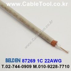 300m(롤) 벨덴87269 (미터당 ₩16,480) 벨덴케이블 87269 BELDEN 87269 1Coax 22AWG RG62 93옴 동축케이블