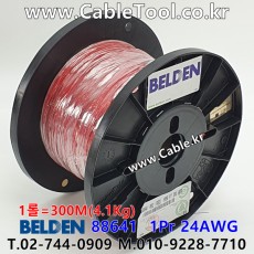 300m(롤) 벨덴88641 (미터당 ₩9,940) 벨덴케이블 88641 BELDEN 88641 1Pair 24AWG UL/CSA 300V계장용 레드