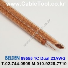 300m(롤) 벨덴89555 (미터당 ₩) 벨덴케이블 89555 BELDEN 89555 2Coax 23AWG RG59 75옴 동축케이블
