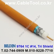 300m(롤) 벨덴9764 (미터당 ₩12,030) 벨덴케이블 9764 BELDEN 9764 1Coax 14AWG RG11 75옴 동축케이블 오렌지