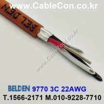 1m 벨덴9770 미터당 ₩2,240 벨덴케이블 9770 BELDEN 9770 3C 22AWG UL/CSA 300V계장용 견적서