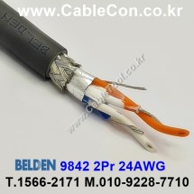 1m 벨덴9842 미터당 ₩4,240 벨덴케이블 9842 BELDEN 9842 2Pr 24AWG RS-485