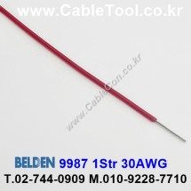 300m(롤) 벨덴9987 (미터당 ₩2,740) 벨덴케이블 9987 BELDEN 9987 1Str 30AWG Hook Up Wire 레드