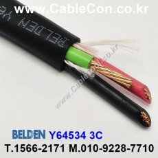 10m(롤) 벨덴Y64534 (미터당 ₩4,000) 벨덴케이블 Y64534 BELDEN Y64534 3C 12AWG UL/CSA 600V제어용